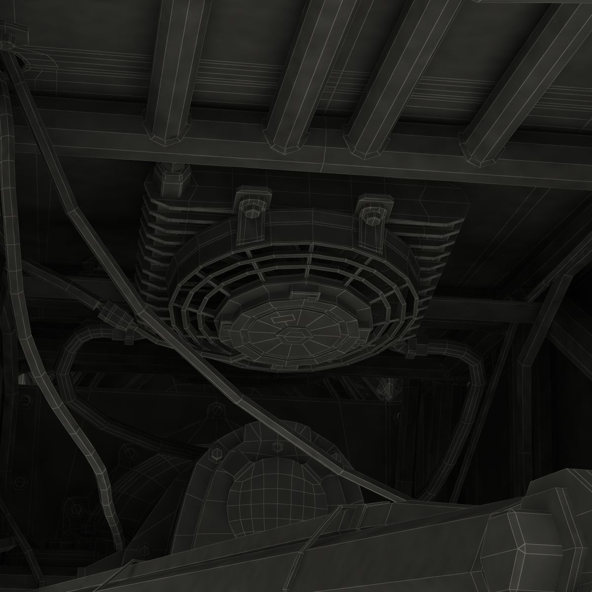 Monster Truck Generic 2 Rigged 3D model_95