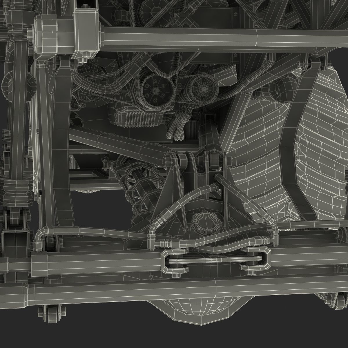 Monster Truck Generic 2 Rigged 3D model_73