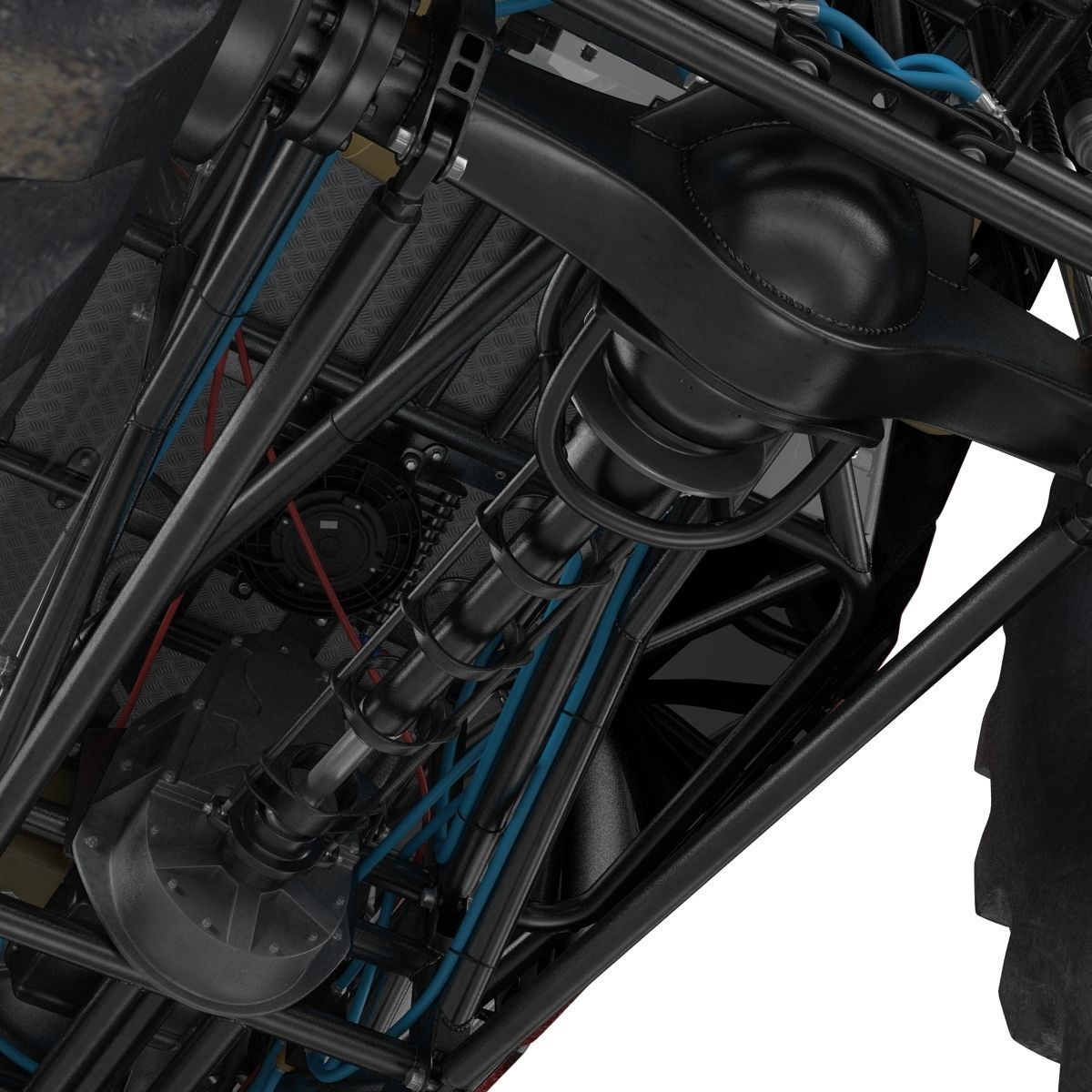 Monster Truck Generic 2 Rigged 3D model_63