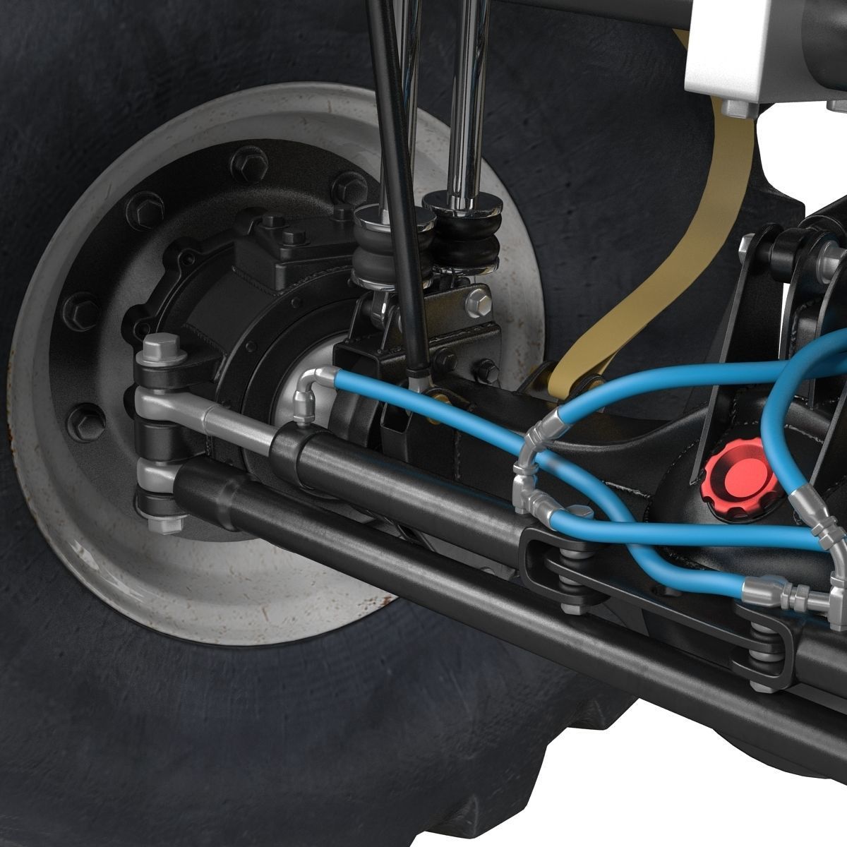 Monster Truck Generic 2 Rigged 3D model_68