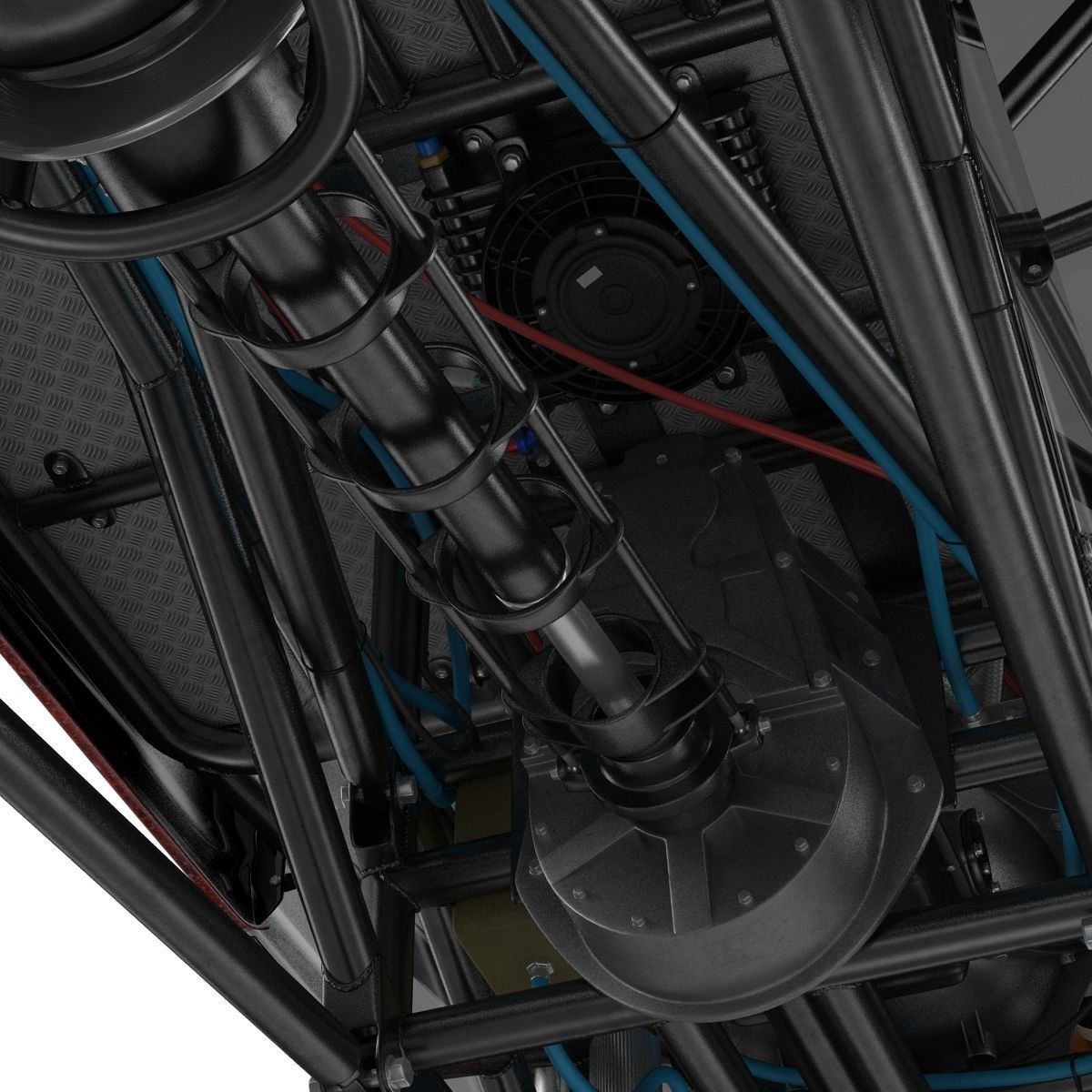 Monster Truck Generic 2 Rigged 3D model_61