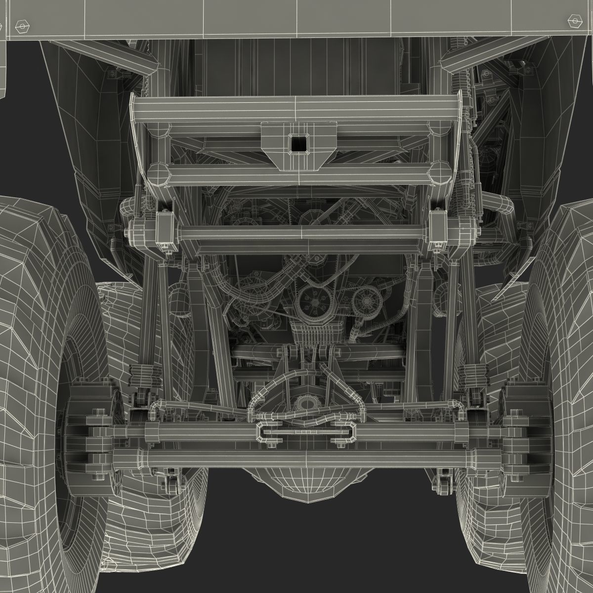 Monster Truck Generic 2 Rigged 3D model_74