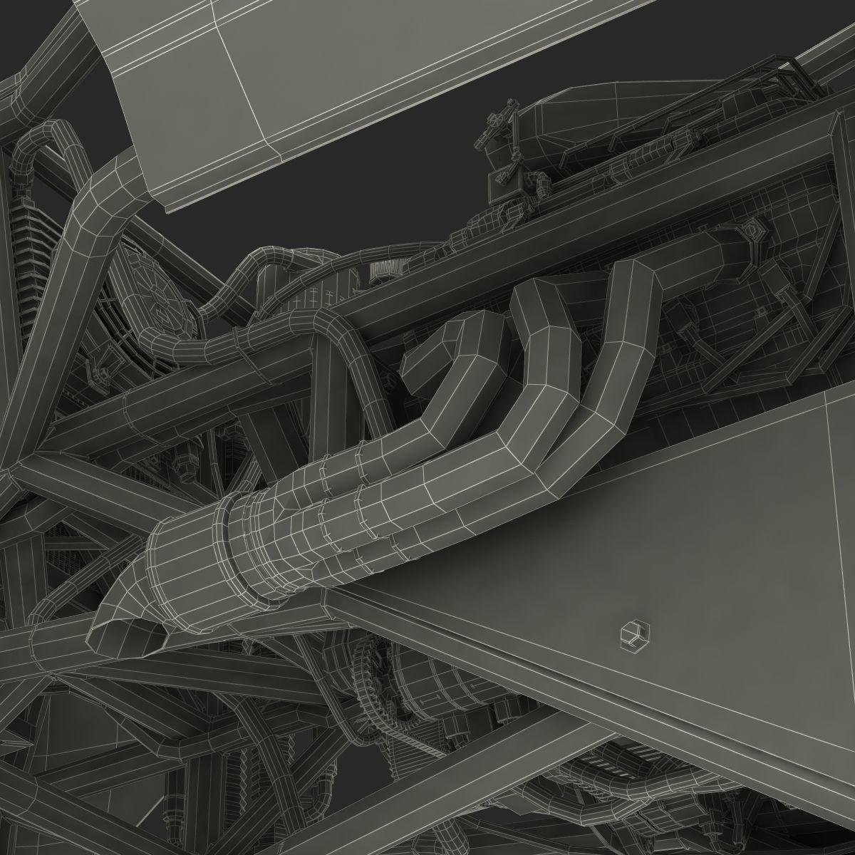 Monster Truck Generic 2 Rigged 3D model_93