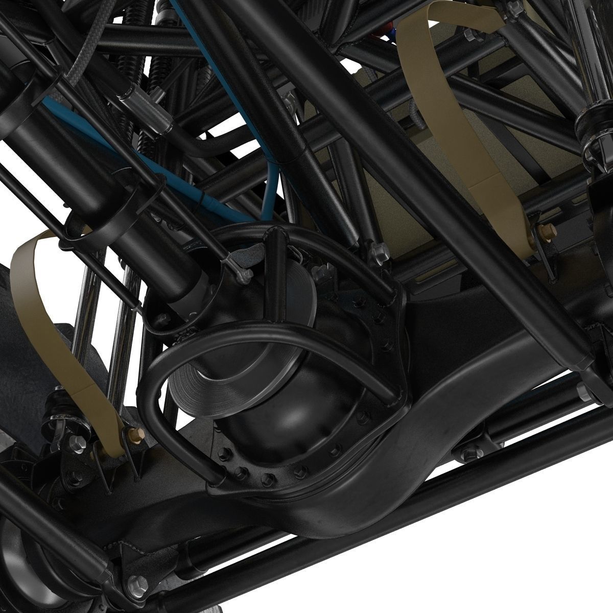 Monster Truck Generic 2 Rigged 3D model_64