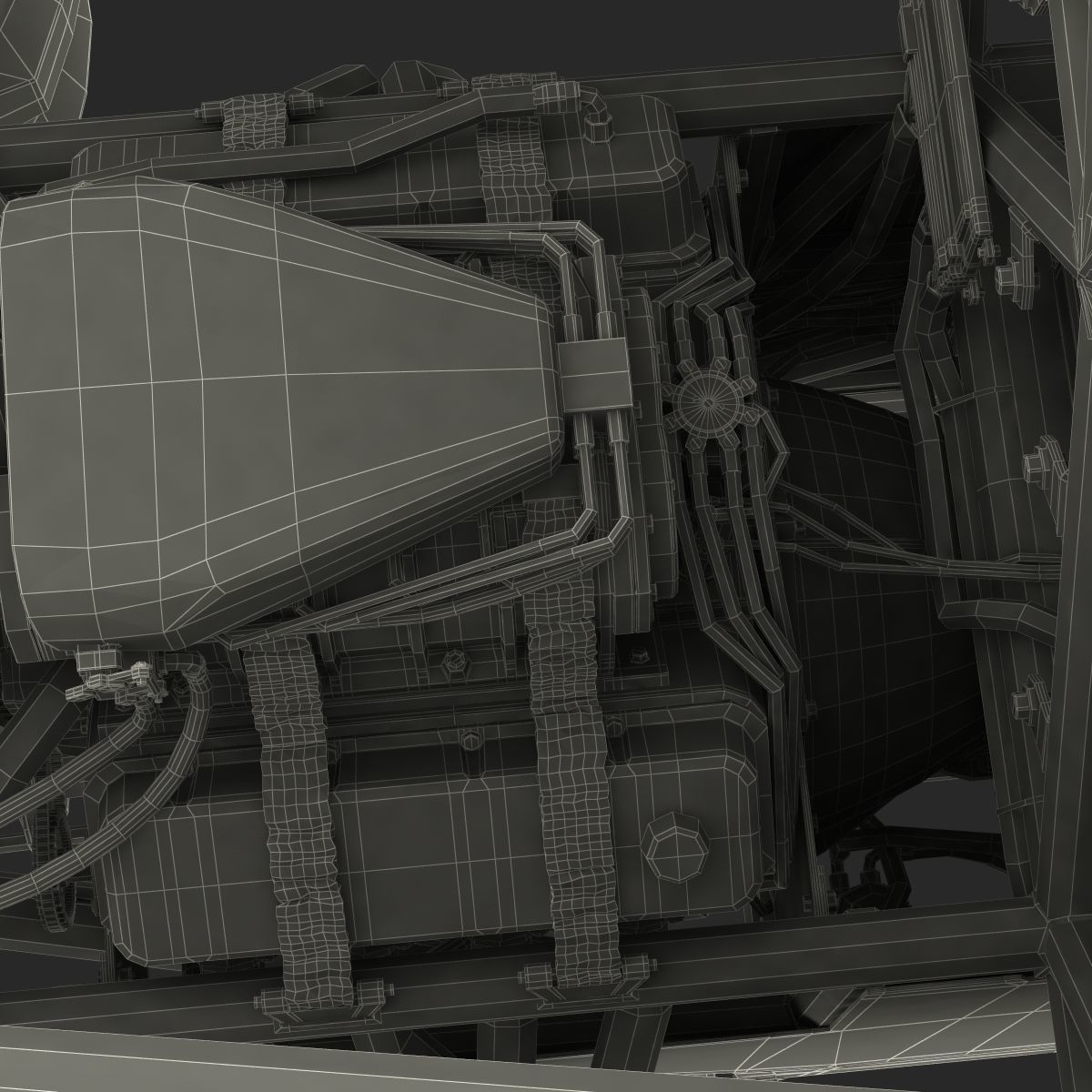 Monster Truck Generic 2 Rigged 3D model_97