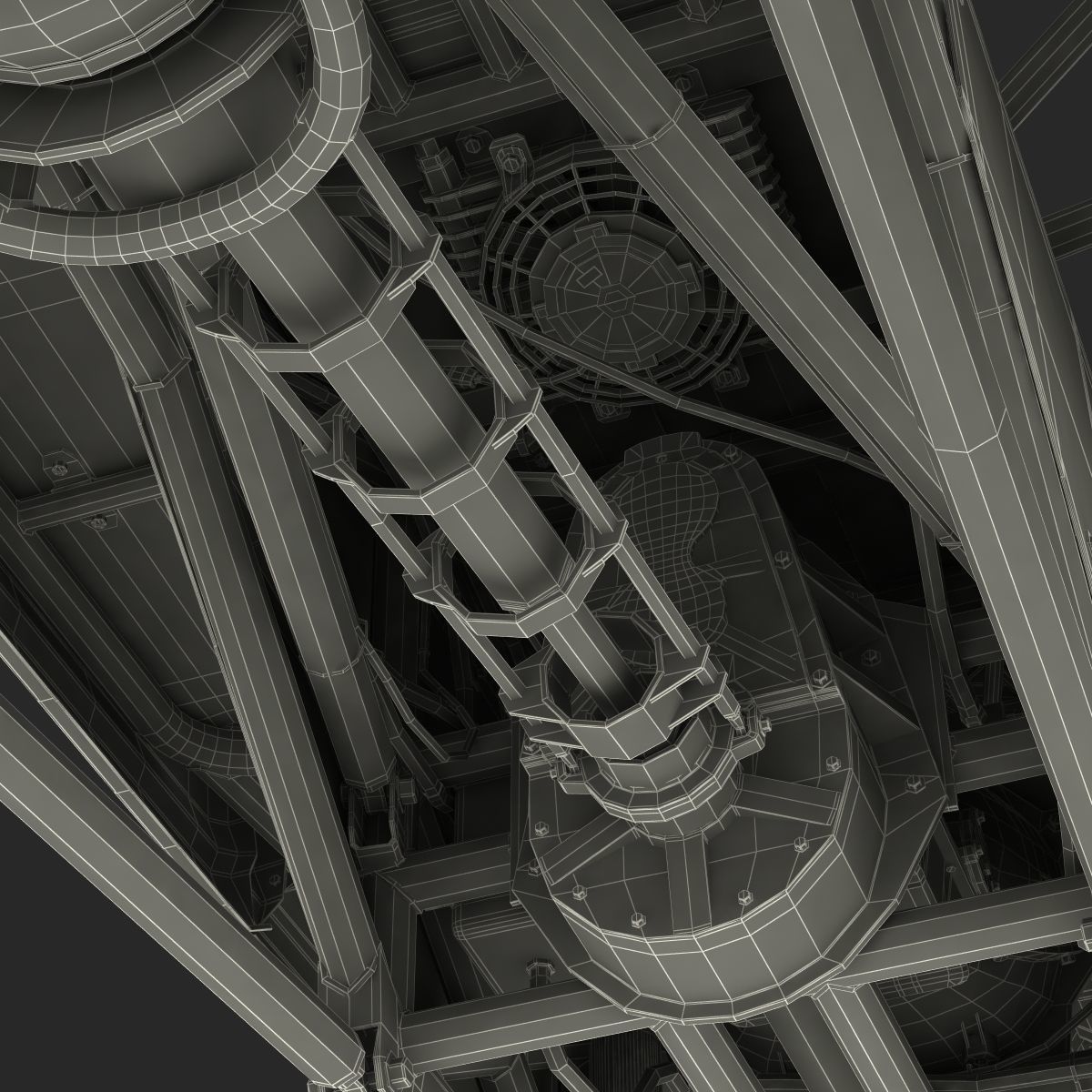 Monster Truck Generic 2 Rigged 3D model_75