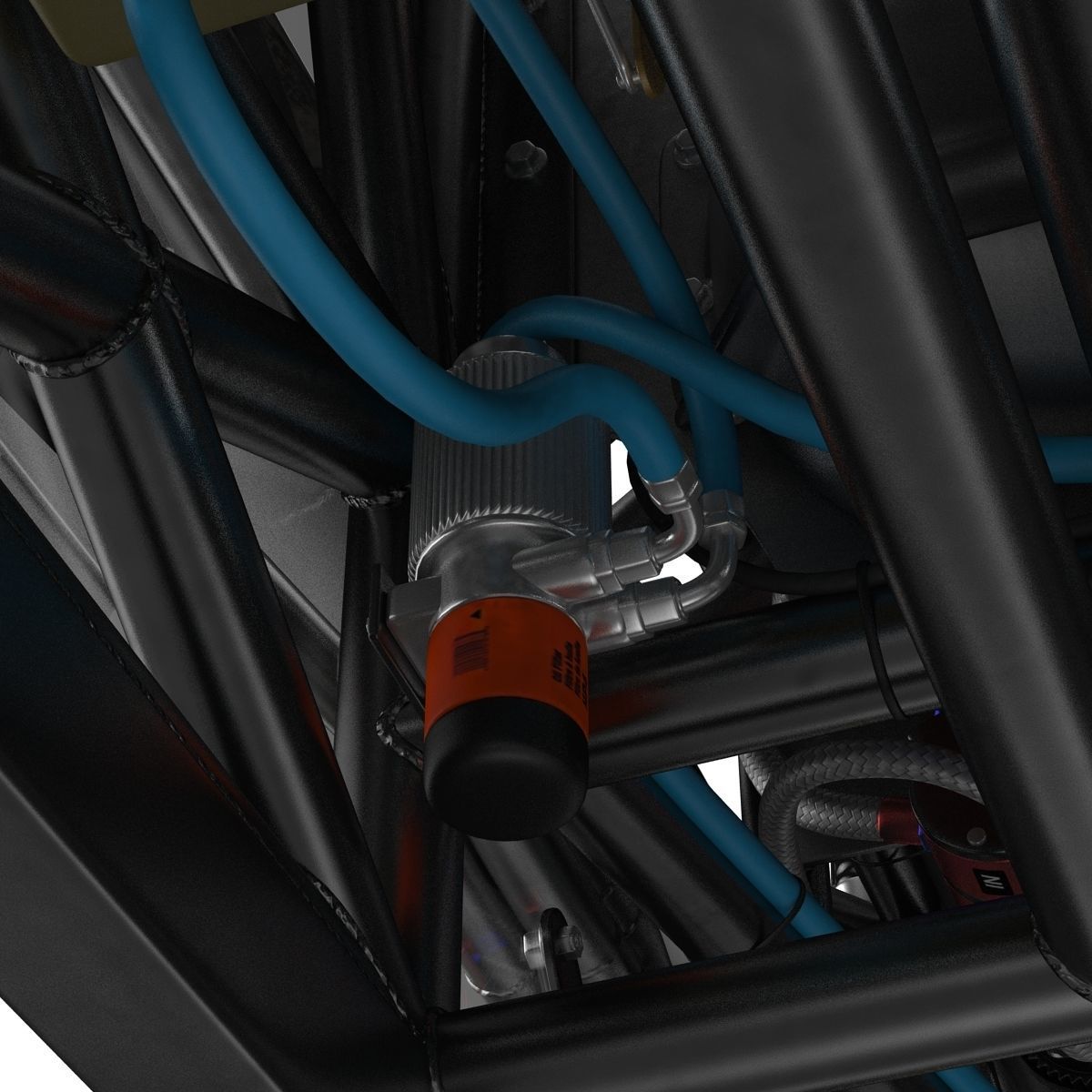 Monster Truck Generic 2 Rigged 3D model_66