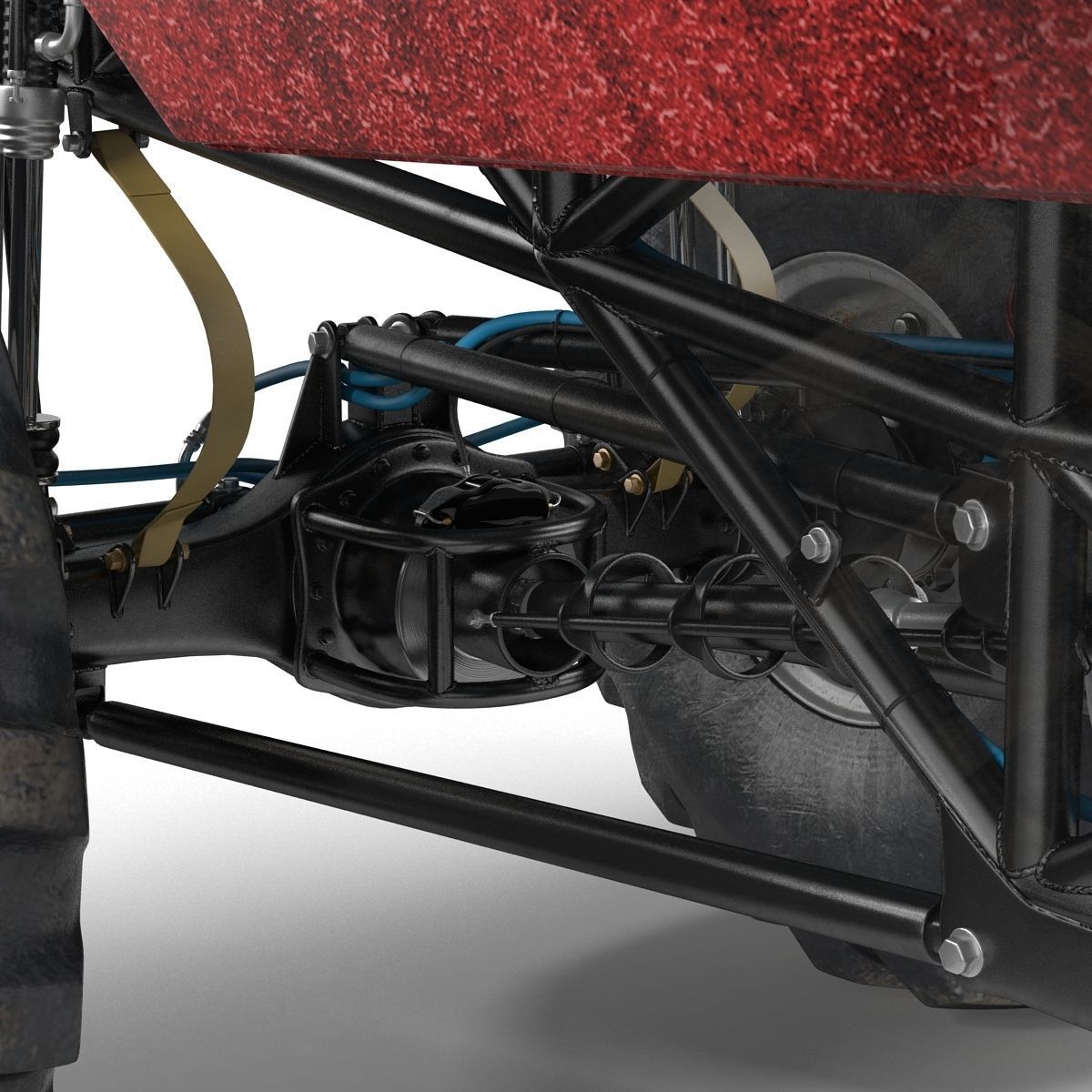 Monster Truck Generic 2 Rigged 3D model_65