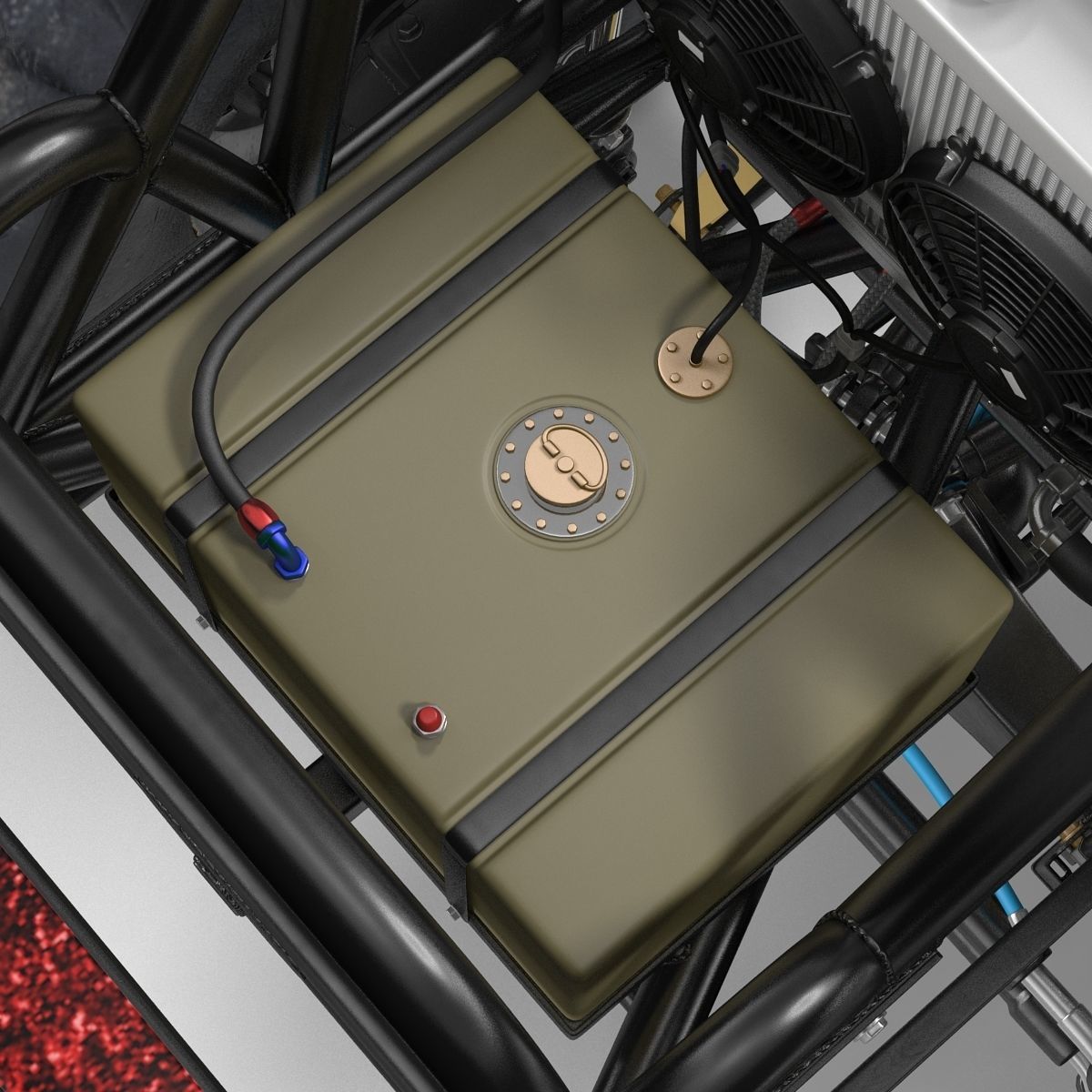 Monster Truck Generic 2 Rigged 3D model_67