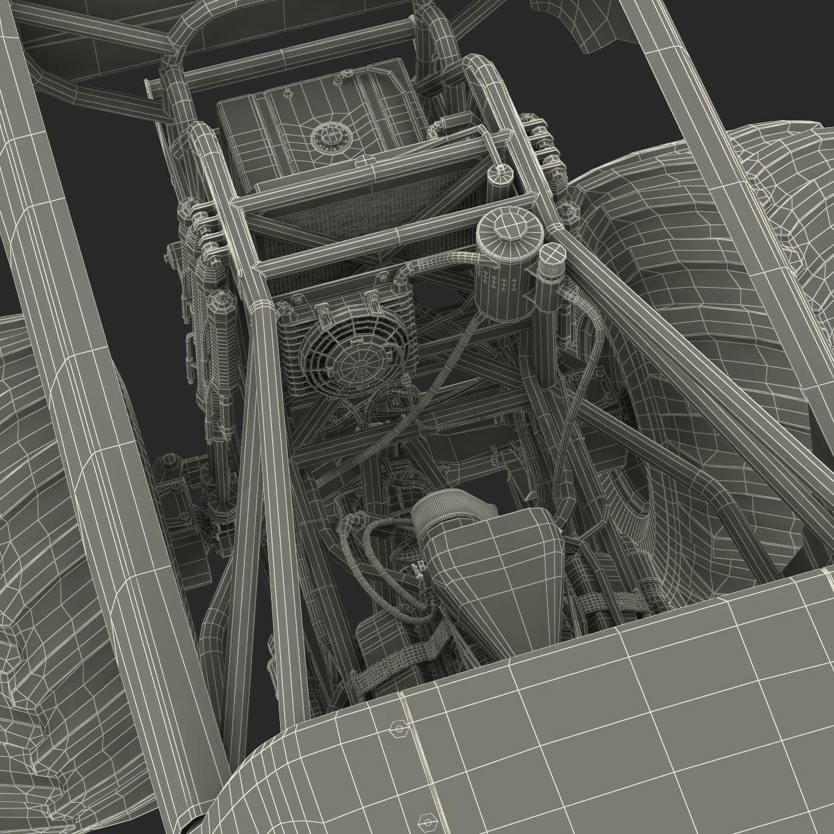 Monster Truck Generic 2 Rigged 3D model_84