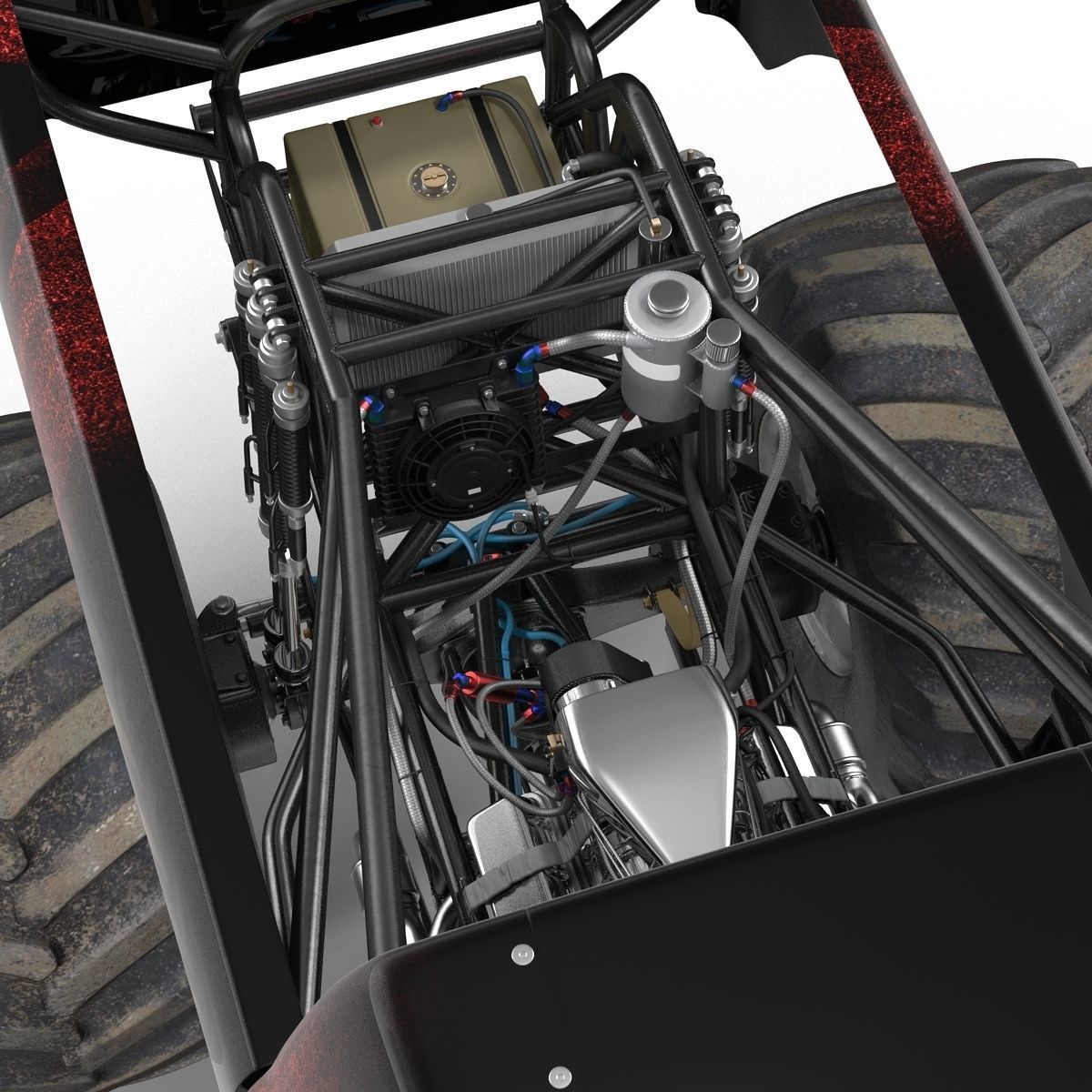 Monster Truck Generic 2 Rigged 3D model_51