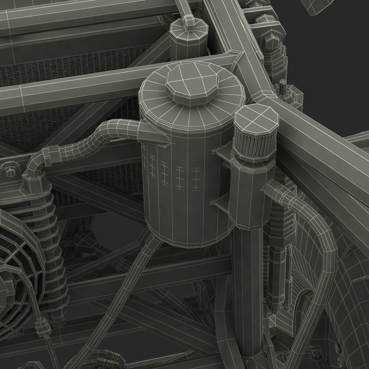 Monster Truck Generic 2 Rigged 3D model_89