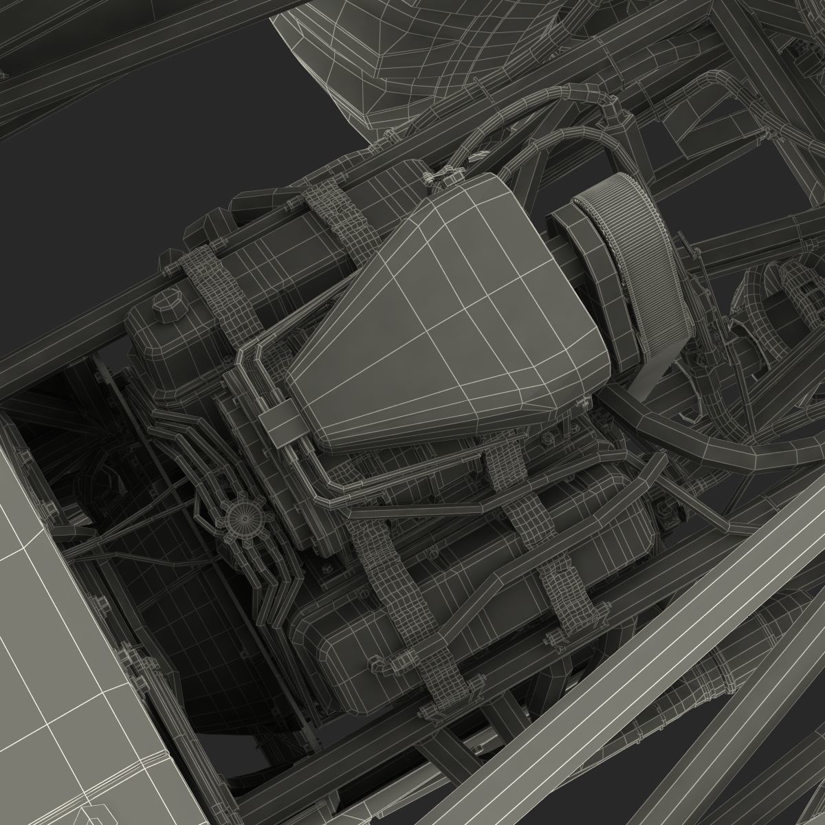 Monster Truck Generic 2 Rigged 3D model_88