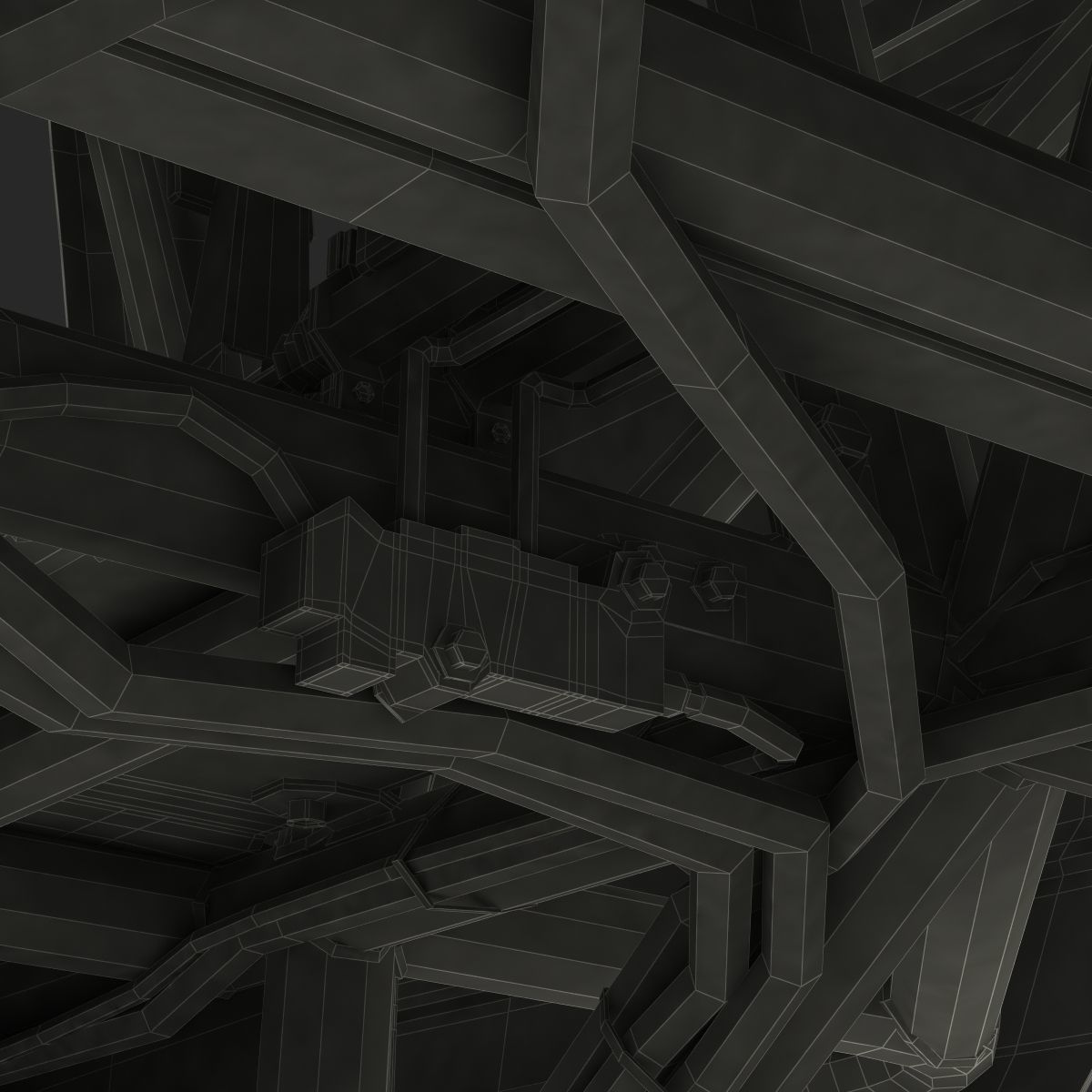 Monster Truck Generic 2 Rigged 3D model_94