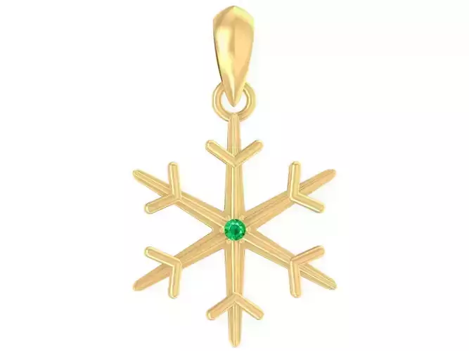 Diamond Snowflake Pendant 3068