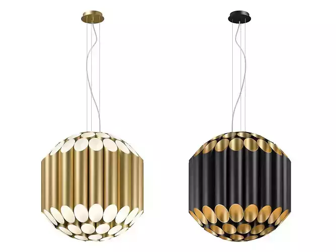 72080x Siena Lightstar Pendant chandelier 3D model