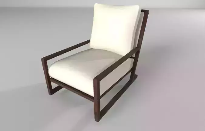 armchair chair with upholstered seat and back