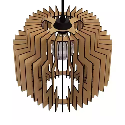 CEILING LIGHT LAMP 3D PRINT AND LASER CUT FILES MODEL 9