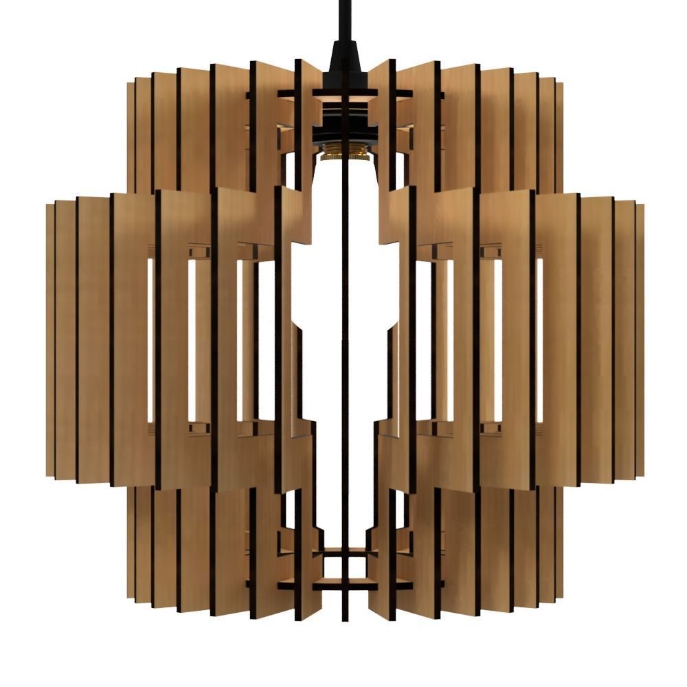 CEILING LIGHT LAMP 3D PRINT AND LASER CUT FILES MODEL 9 3D print model_2