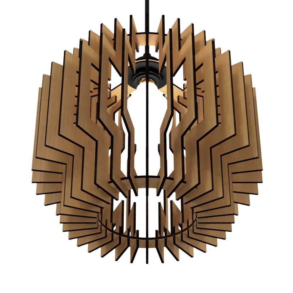 CEILING LIGHT LAMP 3D PRINT AND LASER CUT FILES MODEL 9 3D print model_1