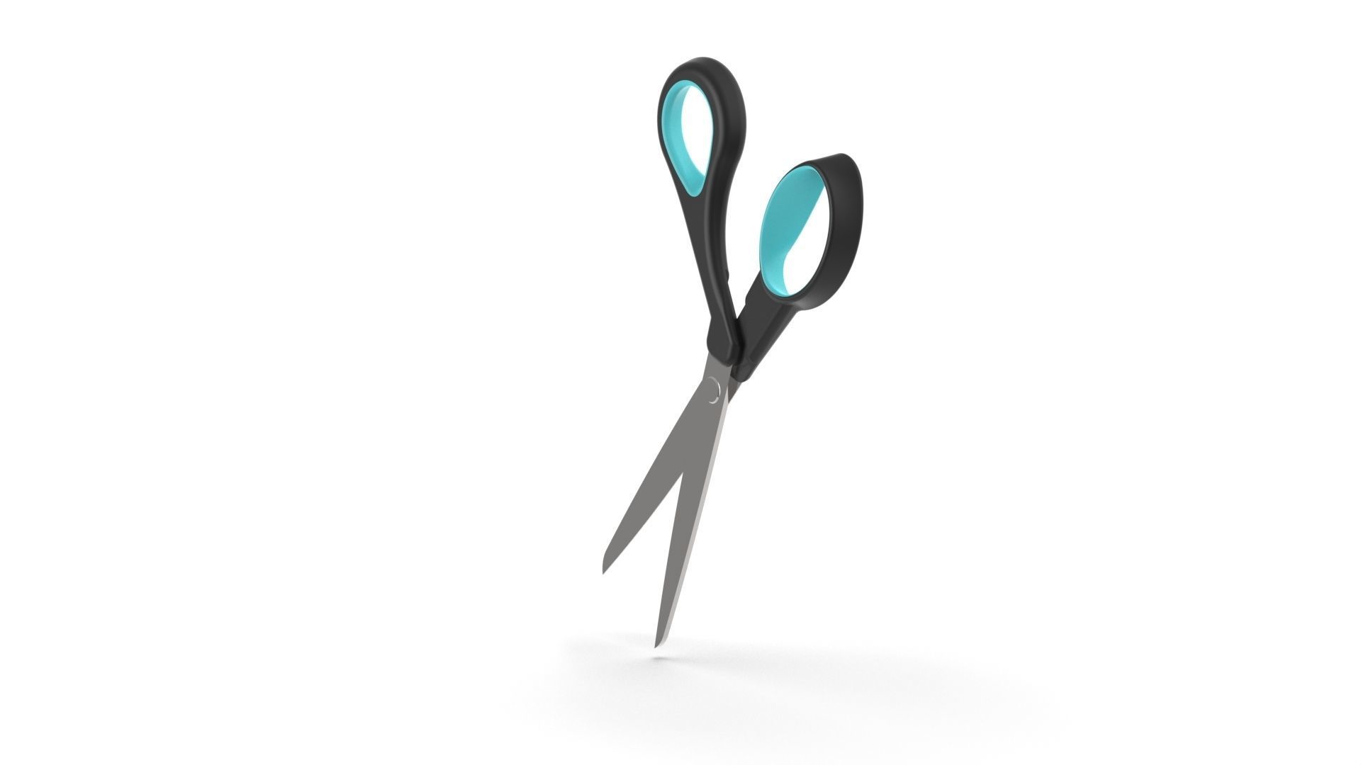 Scissors pair of 3D model_7