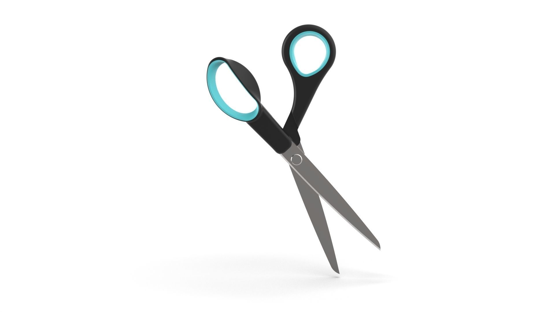 Scissors pair of 3D model_6