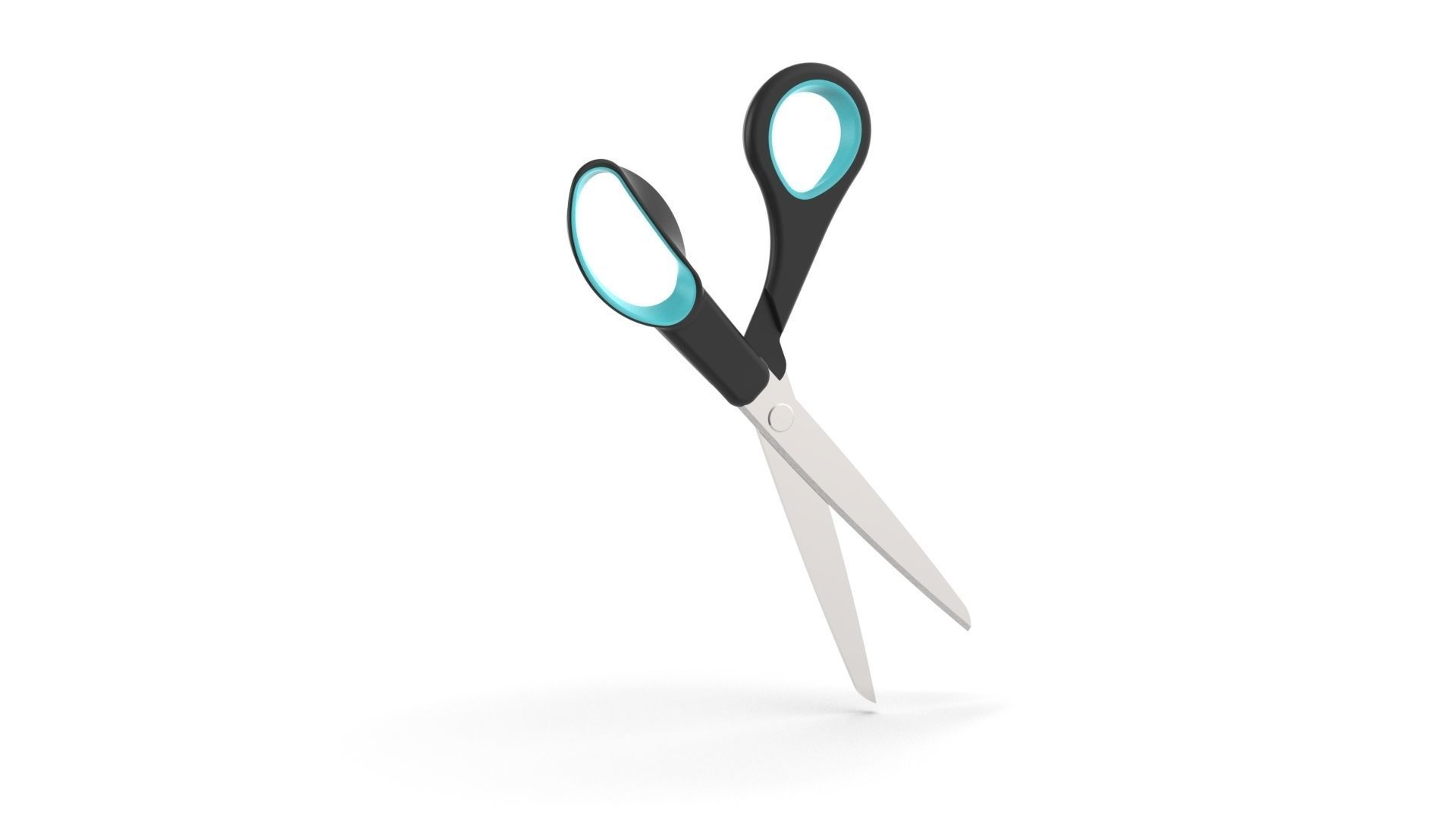 Scissors pair of 3D model_2