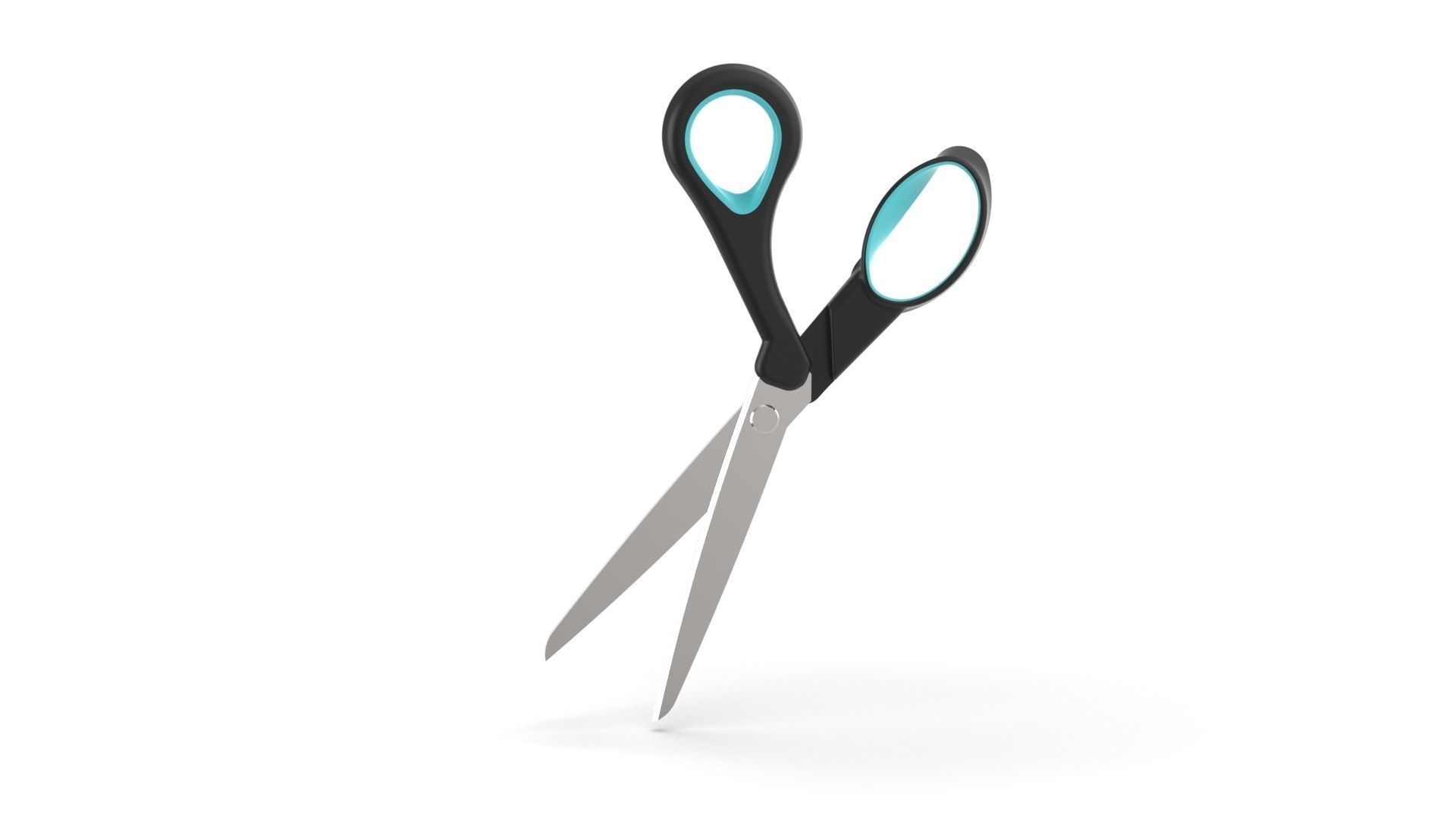 Scissors pair of 3D model_3