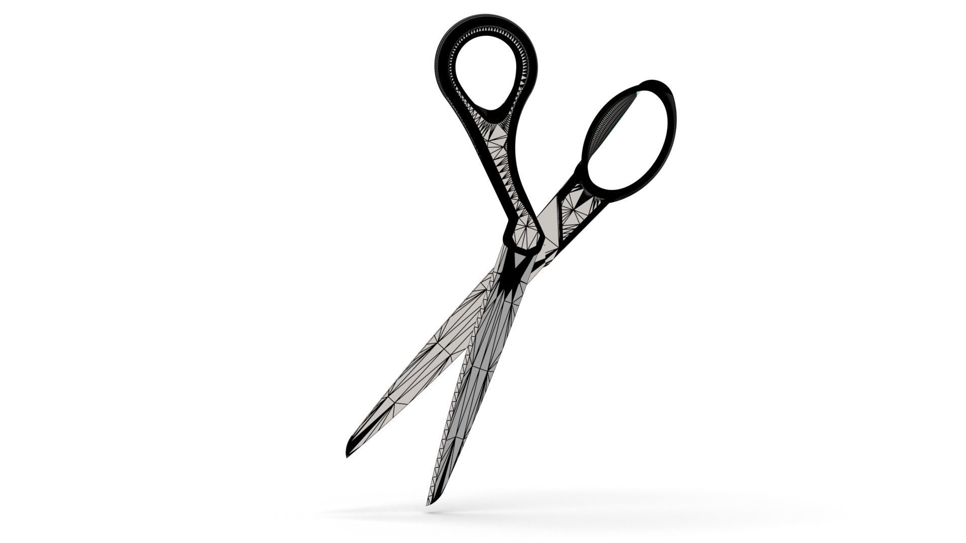 Scissors pair of 3D model_1