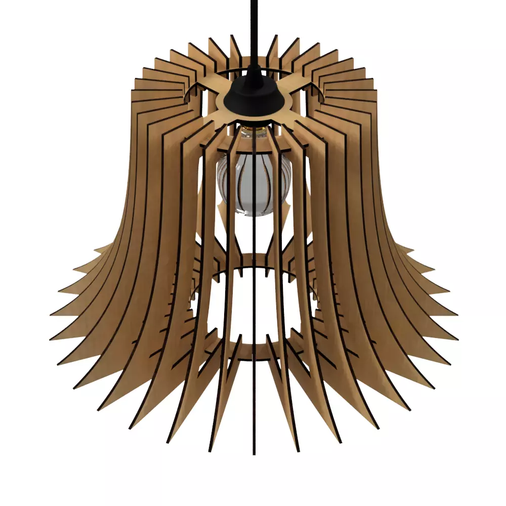 CEILING LIGHT LAMP 3D PRINT AND LASER CUT FILES MODEL 11 3D print model_0