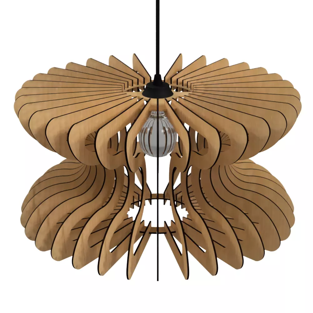 CEILING LIGHT LAMP 3D PRINT AND LASER CUT FILES MODEL 12 3D print model_0