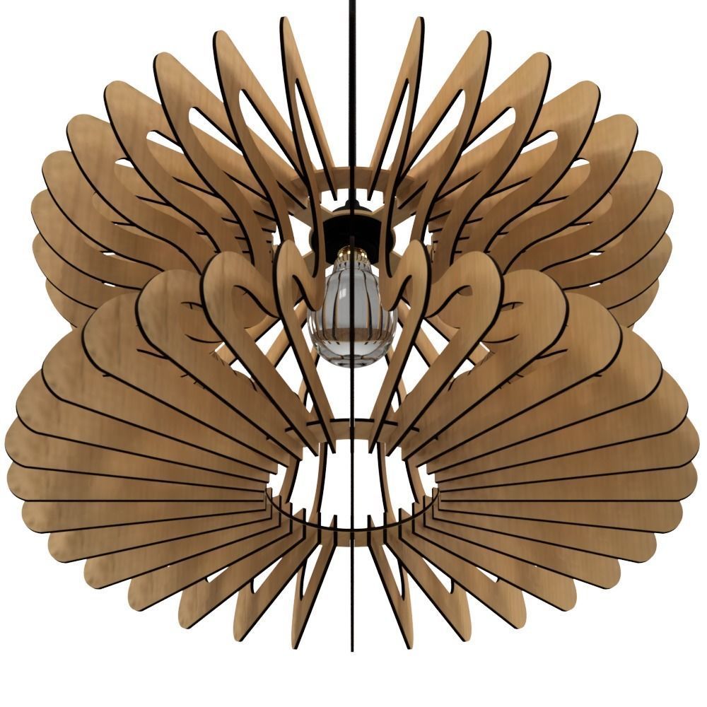 CEILING LIGHT LAMP 3D PRINT AND LASER CUT FILES MODEL 12 3D print model_1