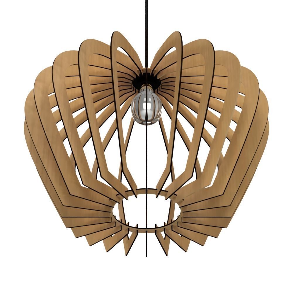 CEILING LIGHT LAMP 3D PRINT AND LASER CUT FILES MODEL 14 3D print model_1