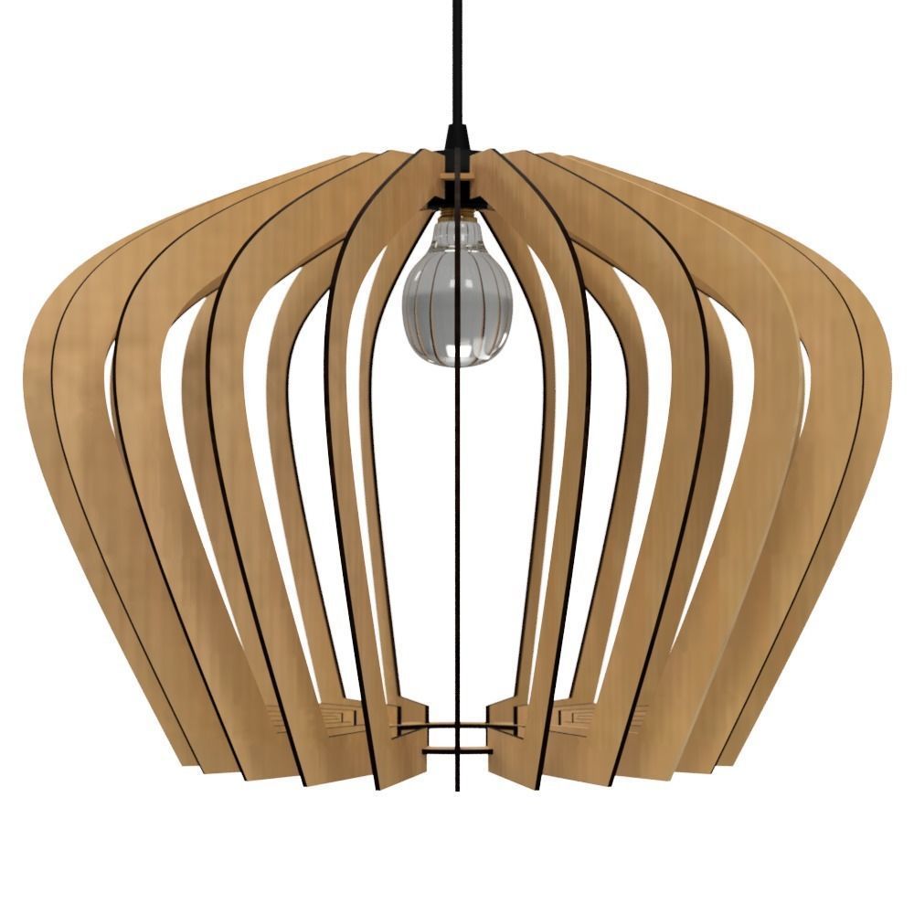 CEILING LIGHT LAMP 3D PRINT AND LASER CUT FILES MODEL 14 3D print model_2