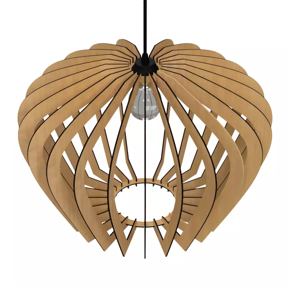 CEILING LIGHT LAMP 3D PRINT AND LASER CUT FILES MODEL 14 3D print model_0