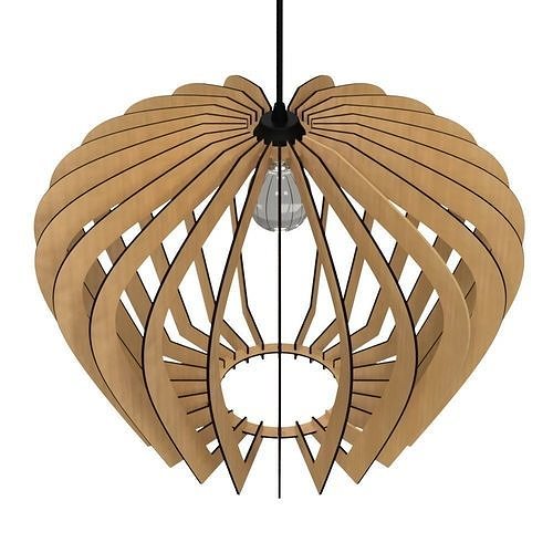 CEILING LIGHT LAMP 3D PRINT AND LASER CUT FILES MODEL 14 3D print model