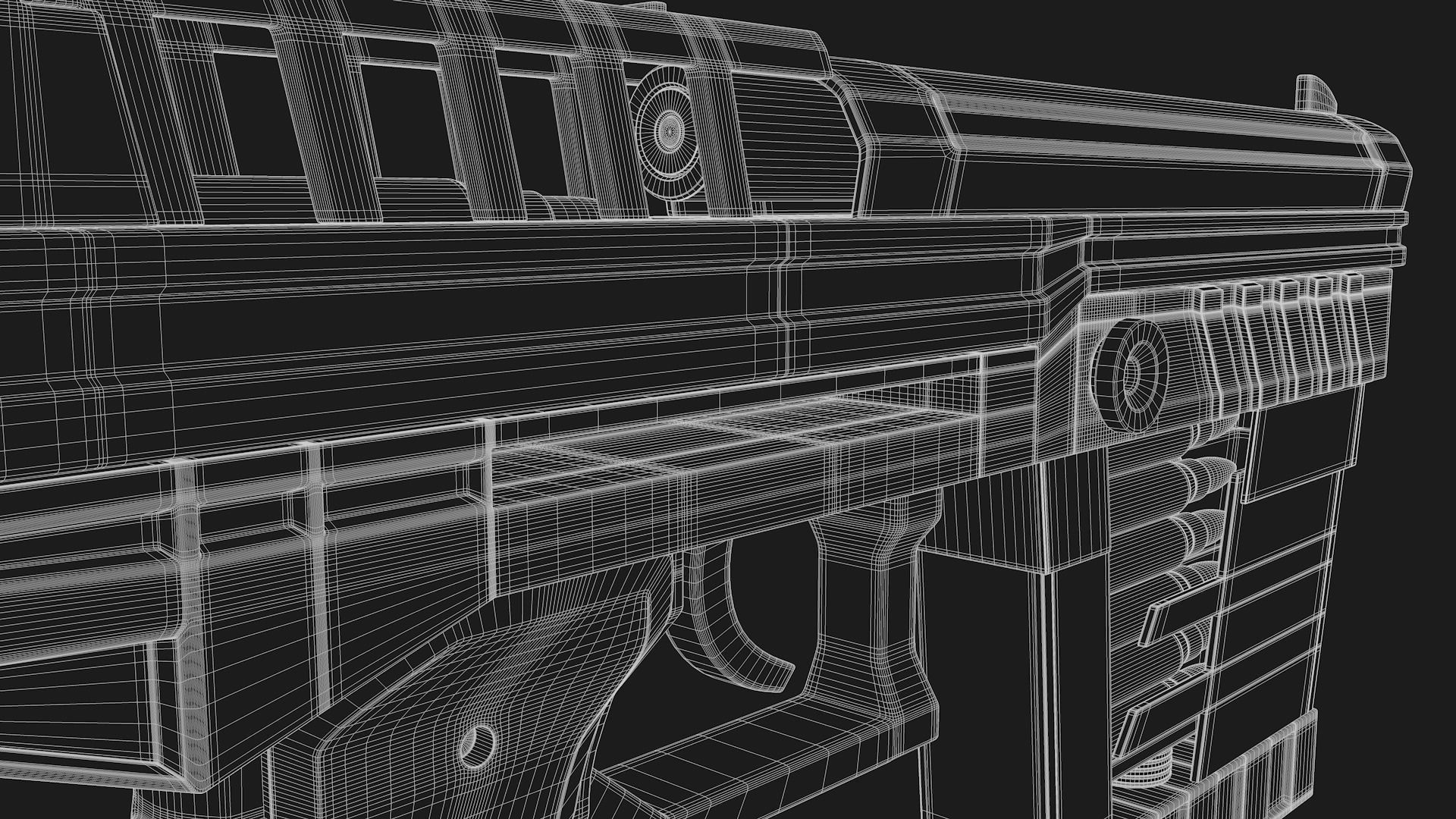 SCI-FI Handgun 3D model_12