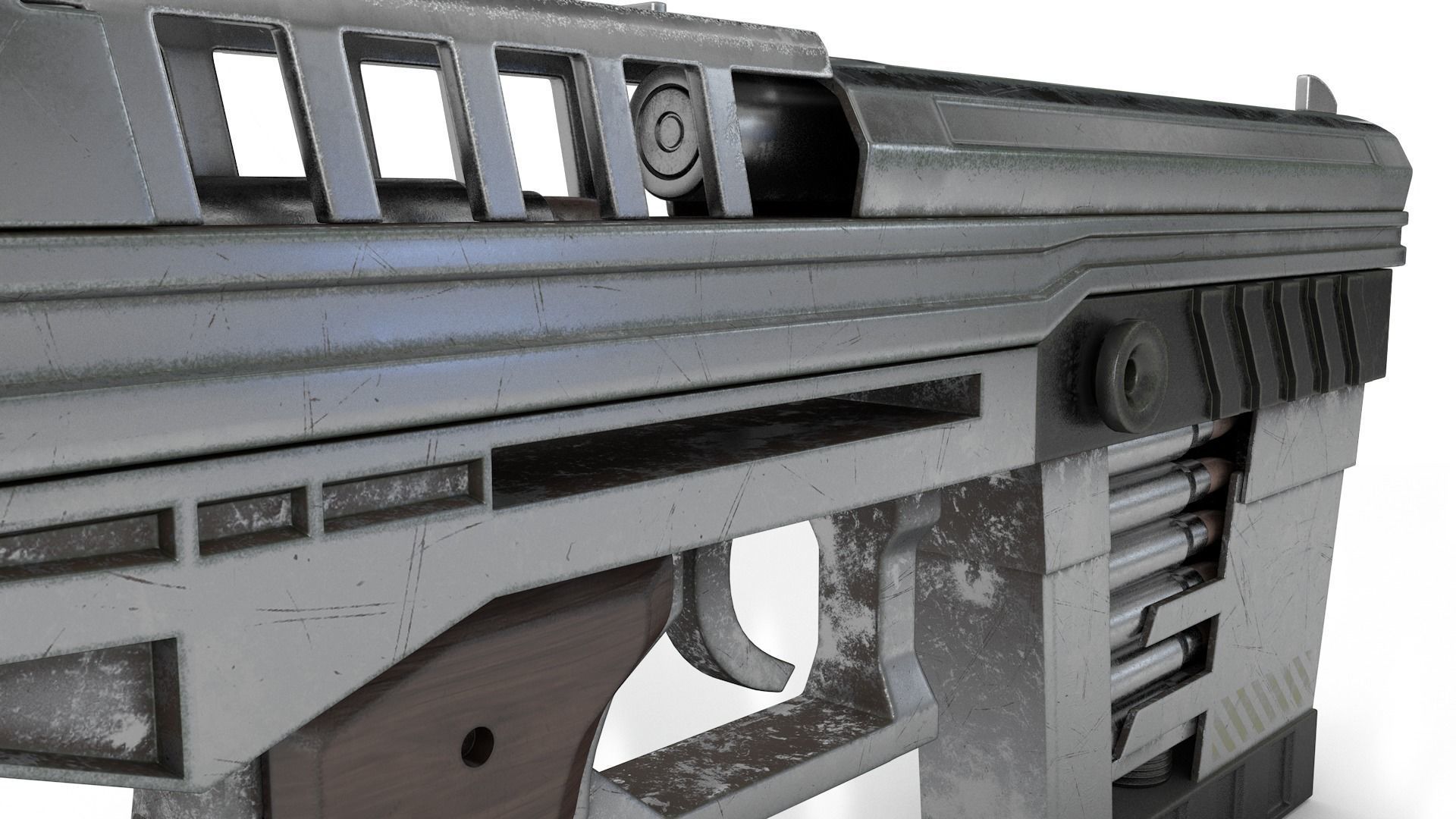 SCI-FI Handgun 3D model_11