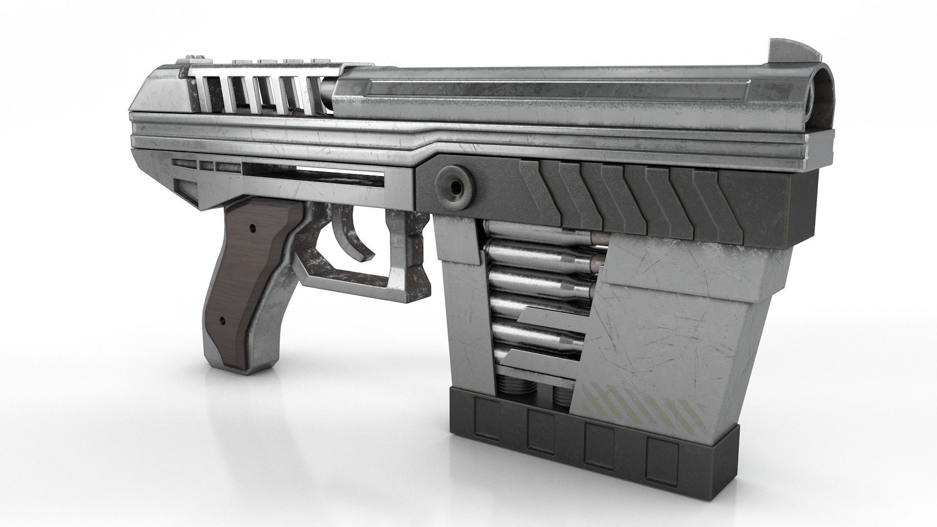 SCI-FI Handgun 3D model_1