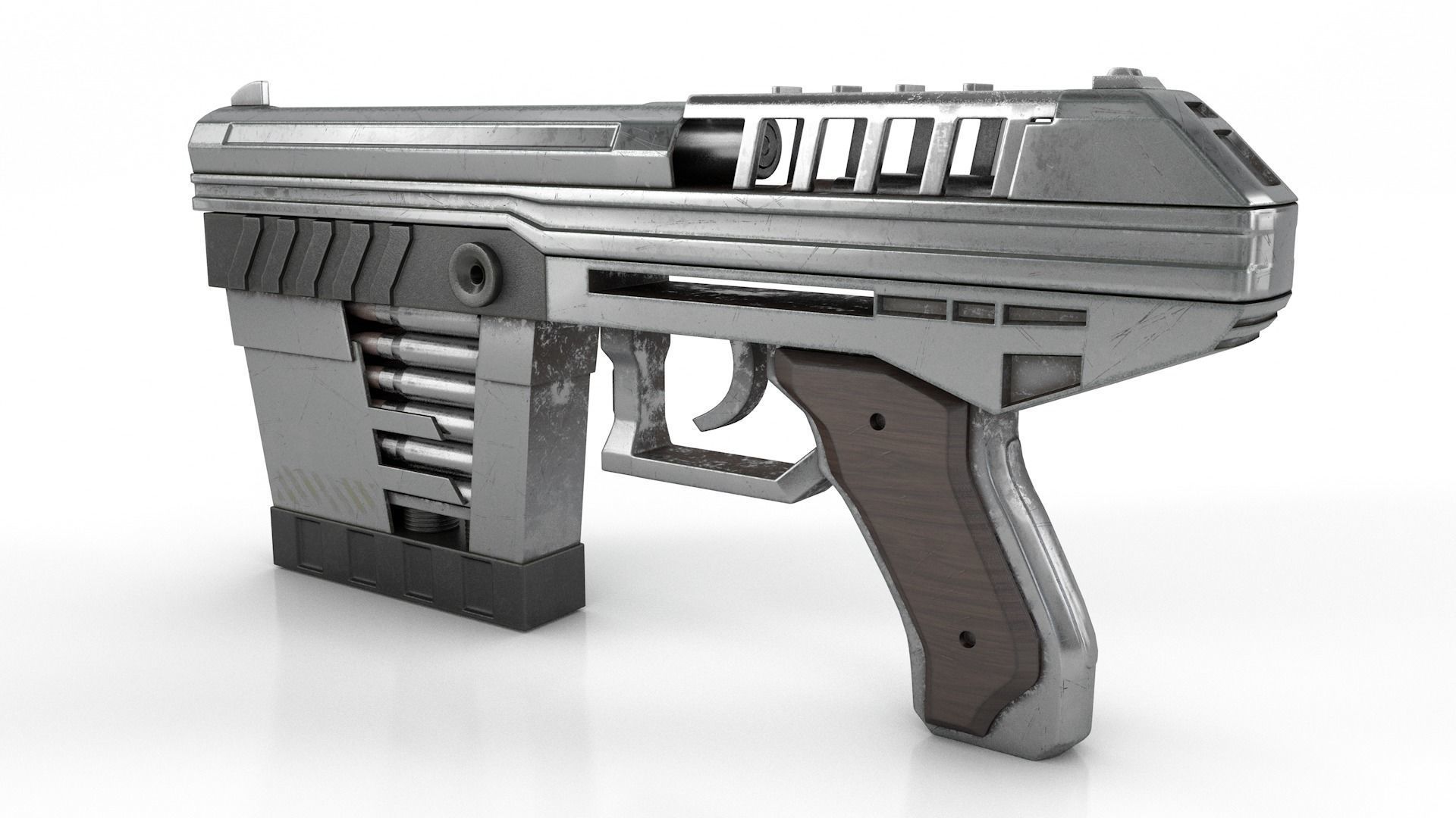 SCI-FI Handgun 3D model_3