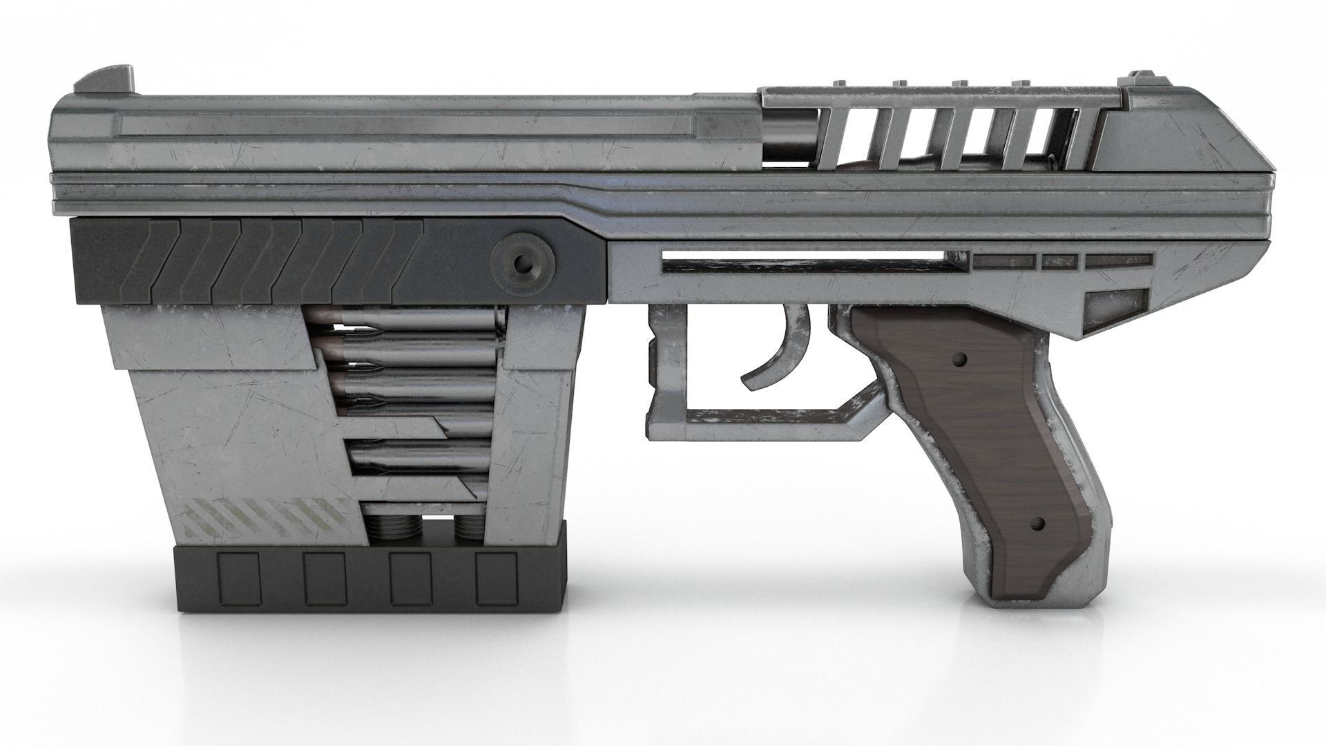 SCI-FI Handgun 3D model_7