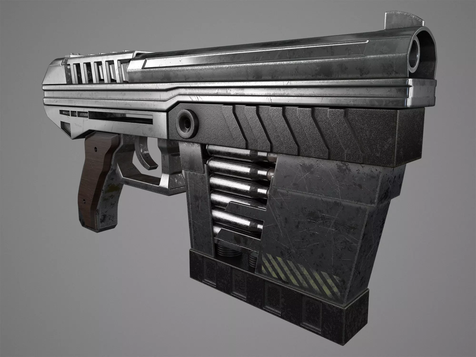 SCI-FI Handgun 3D model_0