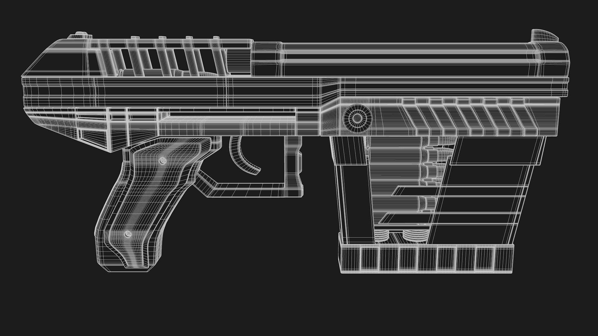 SCI-FI Handgun 3D model_6