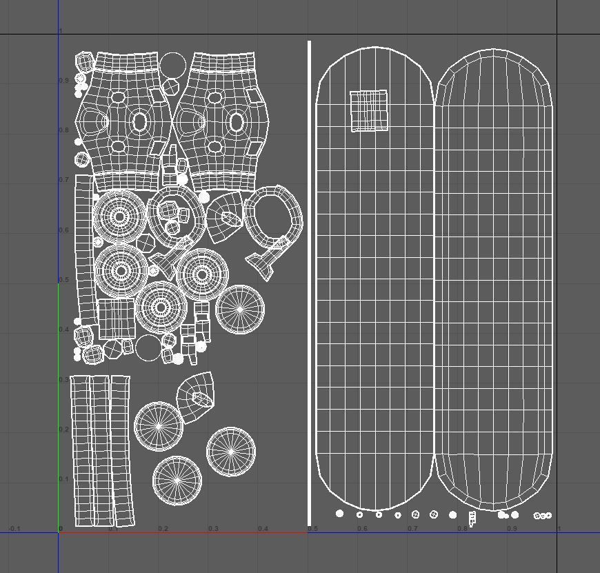 Old Skateboard Low-poly 3D model Low-poly 3D model_8