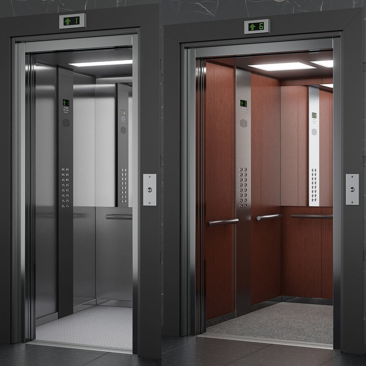OTIS 2000 R Elevator 3D model_3