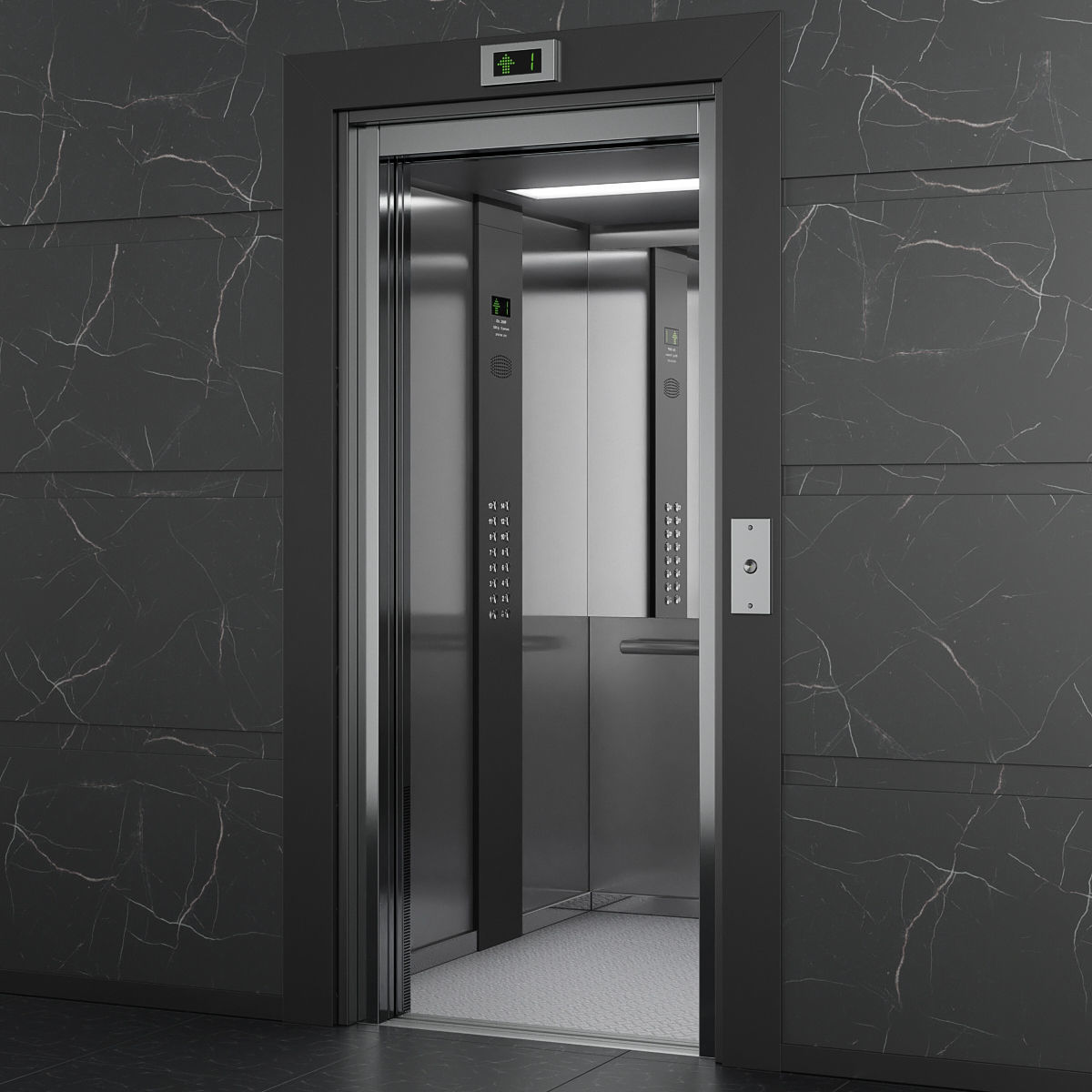 OTIS 2000 R Elevator 3D model_11
