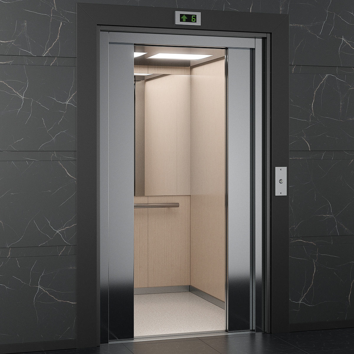 OTIS 2000 R Elevator 3D model_9