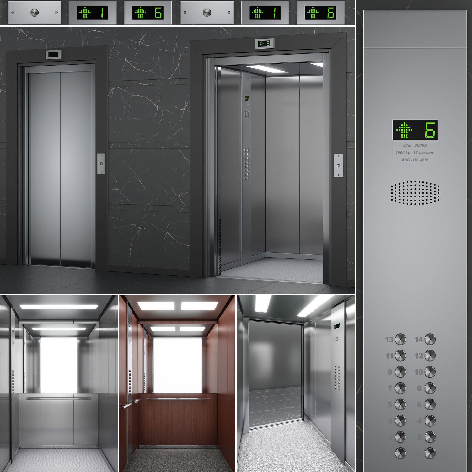 OTIS 2000 R Elevator 3D model_1