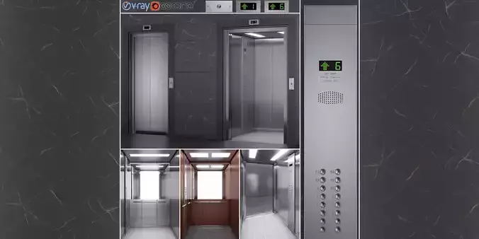 OTIS 2000 R Elevator 3D model