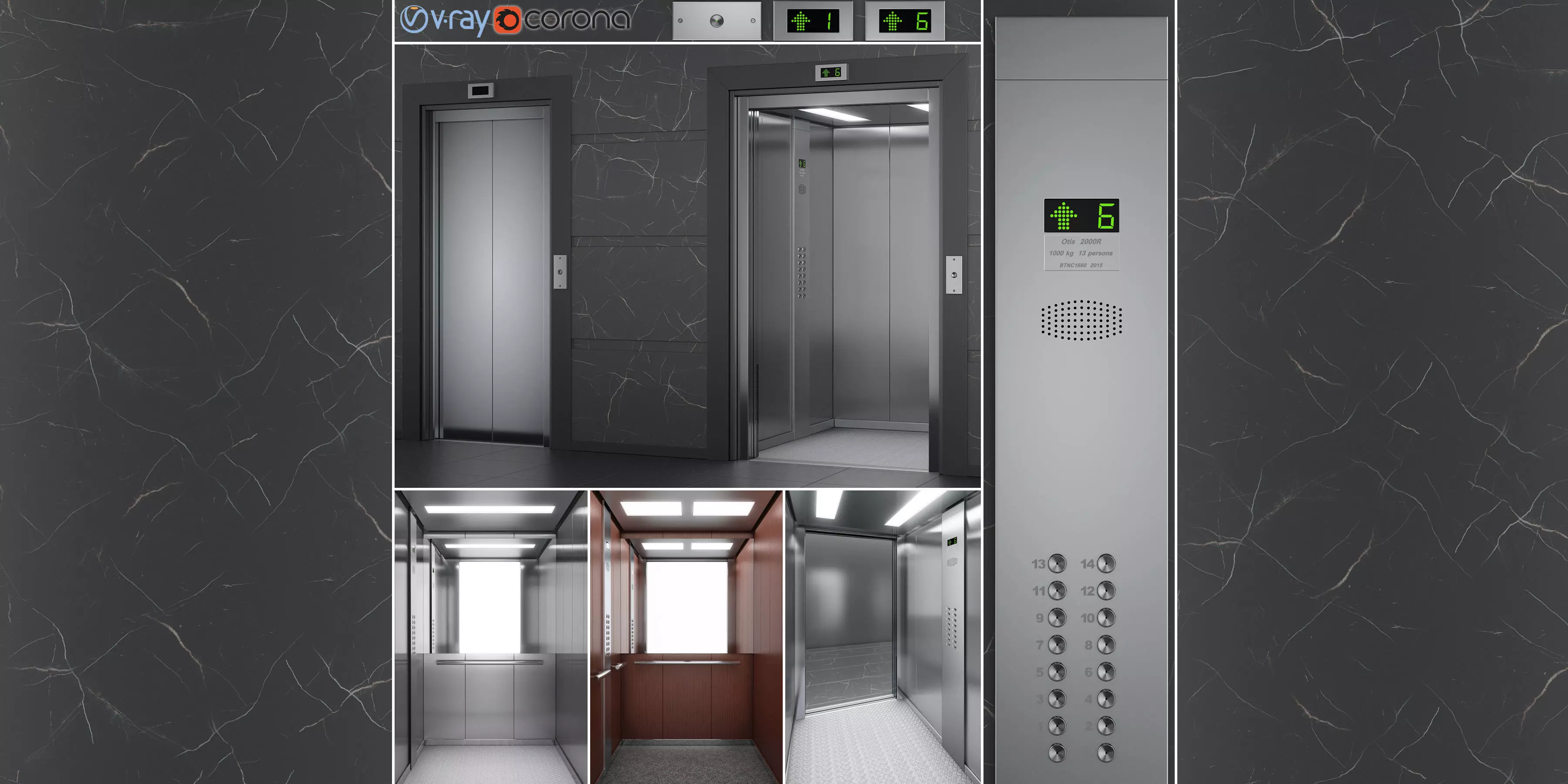OTIS 2000 R Elevator 3D model_0